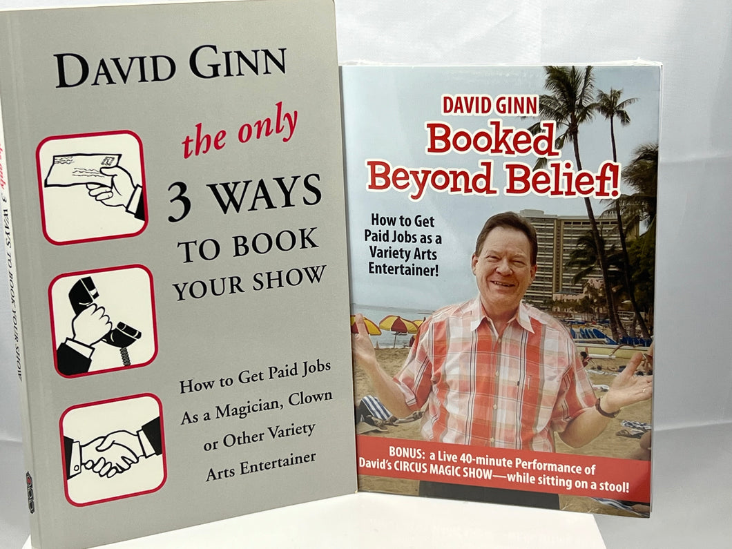 Only 3 Ways to Book Your Show (Book) and Booked Beyond Belief (DVD) Combo Set!