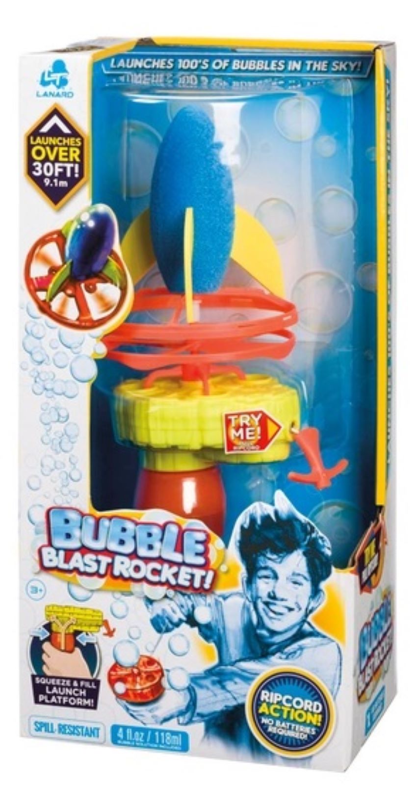 Bubble Blast Rocket - Launches Over 30 Feet!