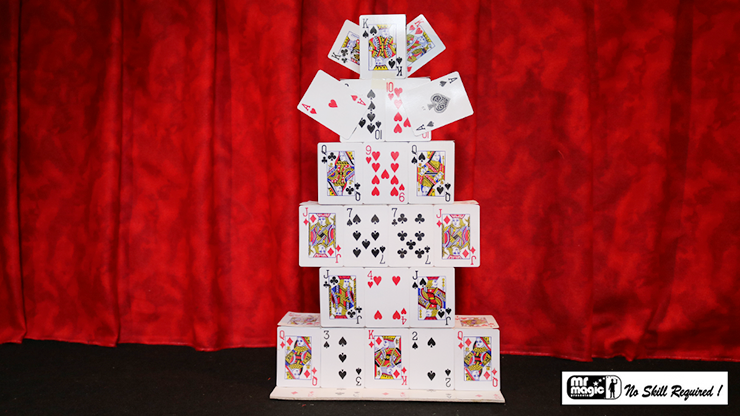 Card Castle Junior - An Effective Climax To A Card Flourish or 6 Card Repeat Routine!