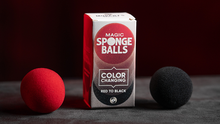 Load image into Gallery viewer, Magic Color Changing Sponge Balls 2&quot; - Includes One Red and One Black!
