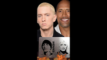 Load image into Gallery viewer, Celebrity Scorch (The Rock and Emnem) by Mathew Knight and Stephen Macrow
