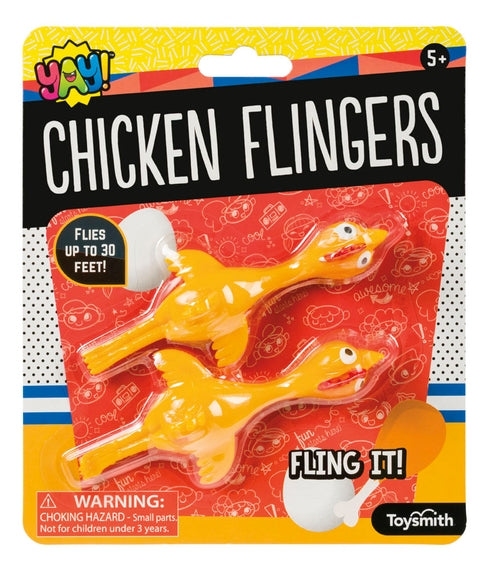 Chicken Flingers! - Soars Up To 30 Feet! - Two Per Package!