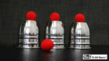 Load image into Gallery viewer, Cups and Balls  - Close-up Magic - Stainless Steel High Polished Cups &amp; Balls!
