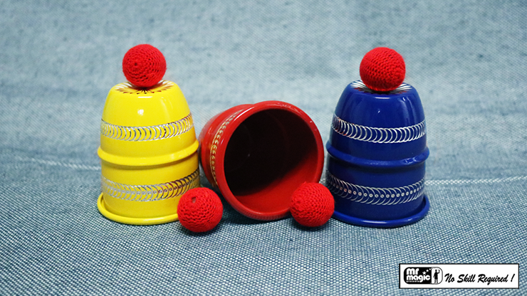 Cups and Balls  - Close-up Magic - Three Color Cup Version - Cups & Balls!