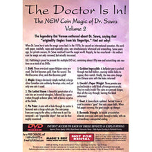 Load image into Gallery viewer, Doctor is In, The -  Digital Download - Volume 2 - The New Coin Magic of Dr. Sawa
