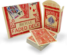 Load image into Gallery viewer, Faded Bicycle Card Decks - Available in Red or Blue Card Backs!
