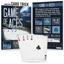 Load image into Gallery viewer, Game of Aces - MacDonald&#39;s Aces - Bicycle Card Packet Trick!
