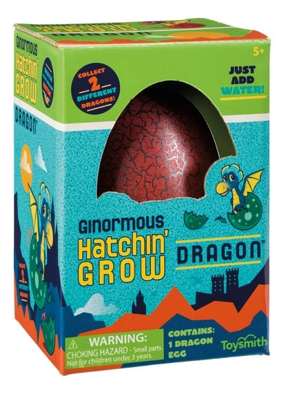 Ginormous Hatchin Grow Dragon (Colors Vary) - Egg Hatches Into a Dragon!