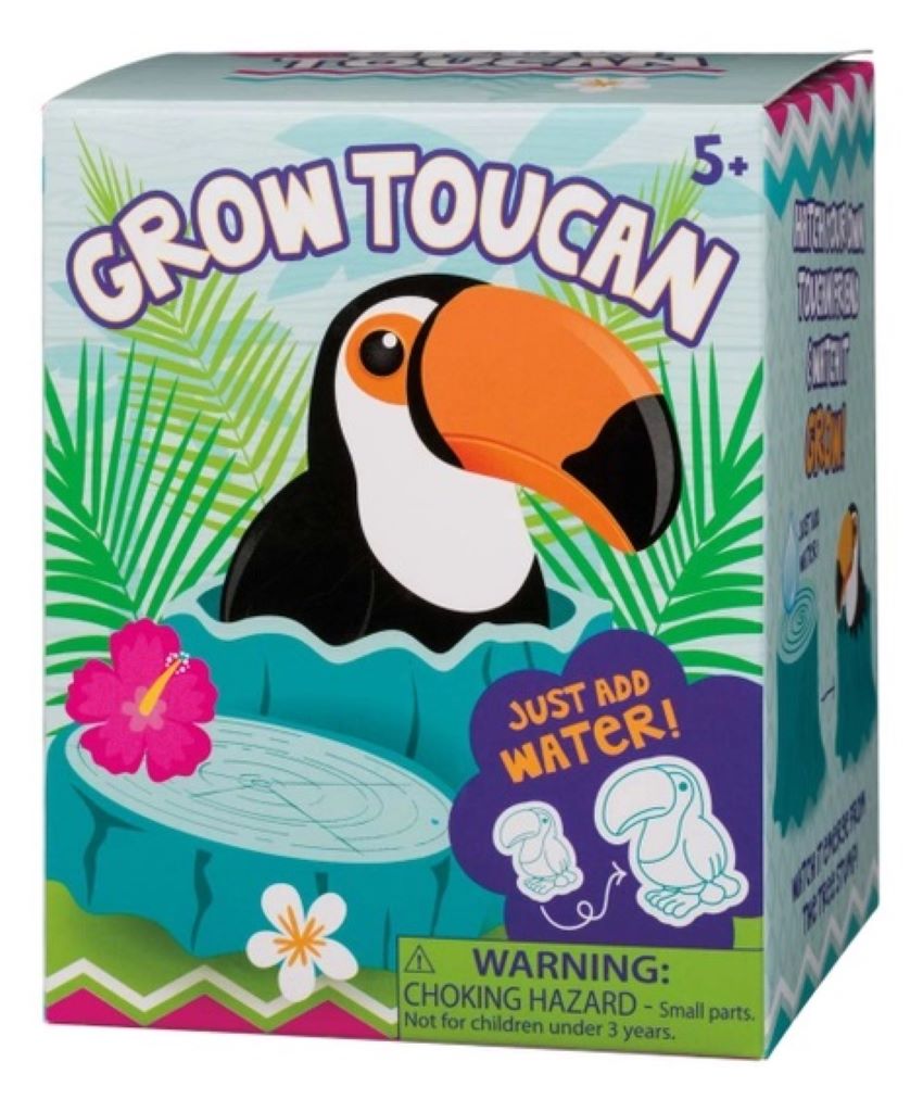 Hatchin' Grow Toucan - Just Add Water and Watch Them Grow! - Fun DIY Kit