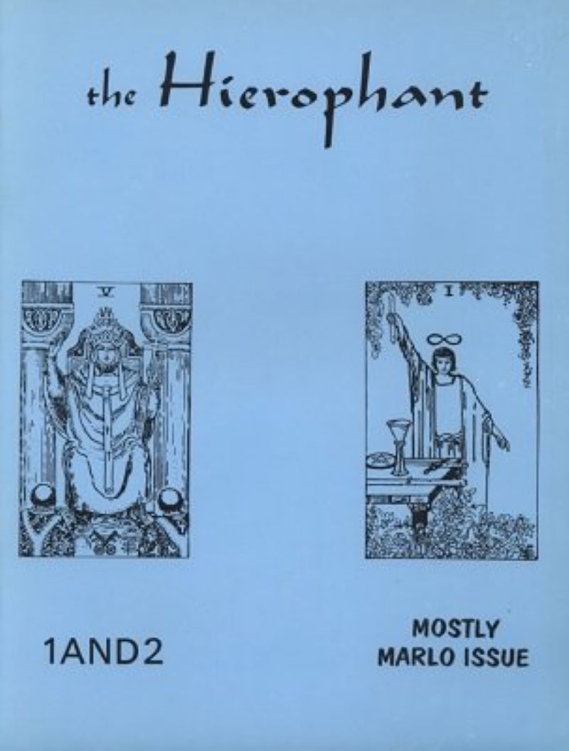 Hierophant 1 and 2, The - by Jon Racherbaumer - Soft Cover