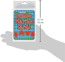 Load image into Gallery viewer, Jumbo Plastic Coated Playing Cards - 3&quot; x 5&quot; - Great for Card Games!
