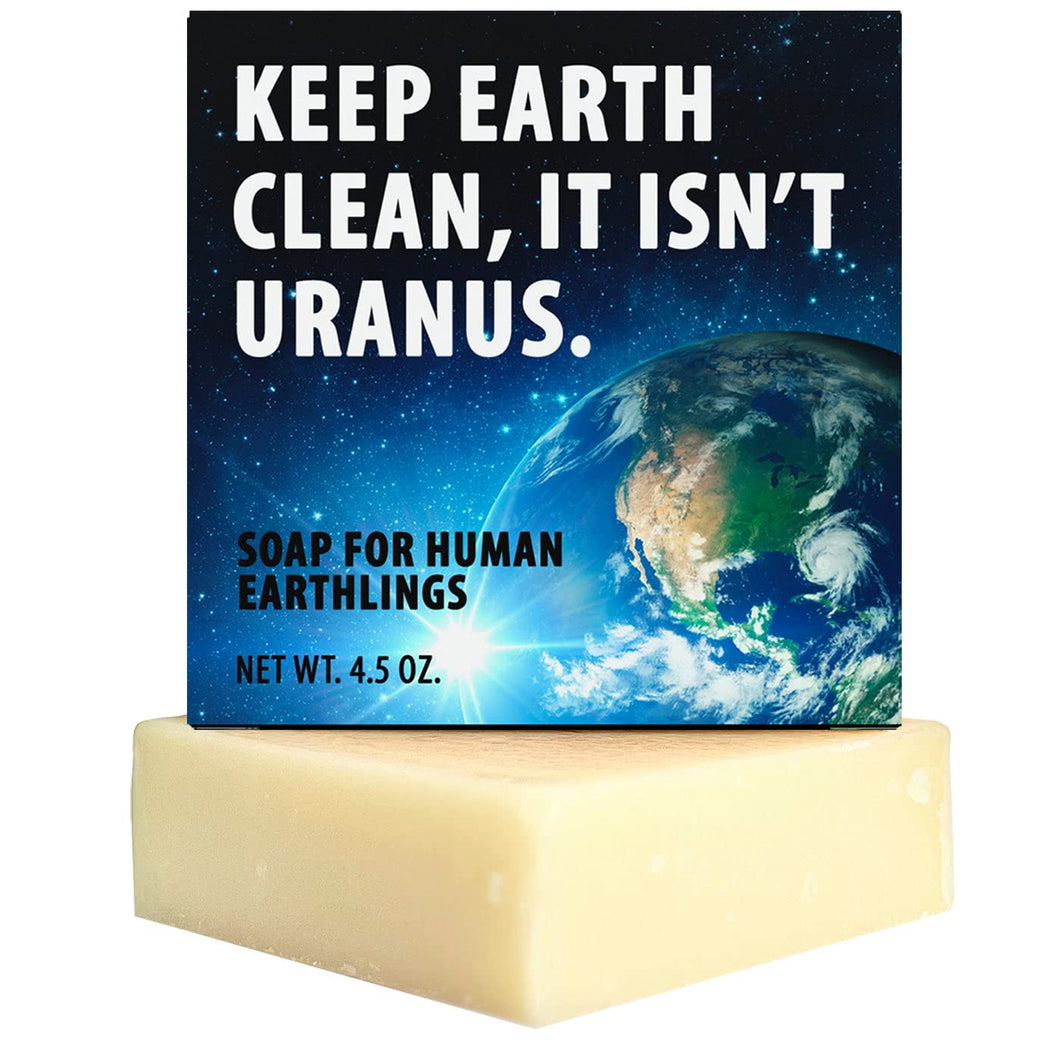Keep Earth Clean, It Isn't Uranus Soap - Funny Soap - Stocking Stuffer - Jokes, Gags, Pranks