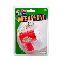 Load image into Gallery viewer, Mini Megaphone Keychain - Announce Your Arrival in Style!
