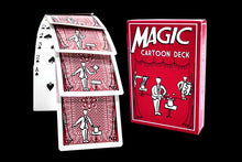 Load image into Gallery viewer, Magic Cartoon Deck - Selected Card is Pulled Out of a Hat By Cartoon Magician!
