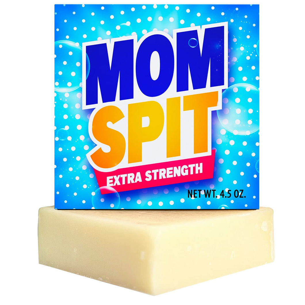 Mom Spit Extra Strength Soap - Funny Soap - Stocking Stuffer - Jokes, Gags, Pranks