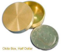 Load image into Gallery viewer, Okito Coin Box - Brass Version - Coins Appear, Vanish and Penetrate!
