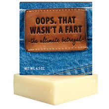 Load image into Gallery viewer, Oops, That Wasn&#39;t a Fart Soap - Funny Soap - Stocking Stuffer - Jokes, Gags, Pranks
