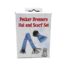 Load image into Gallery viewer, Pecker Hat and Scarf Set For Your Peter! - Great Gag Gift - Stocking Stuffer
