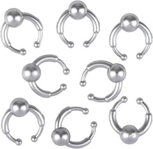 Load image into Gallery viewer, Fake Piercings - Phony Piercings - Clip-On Painless Fun! - In Silver!
