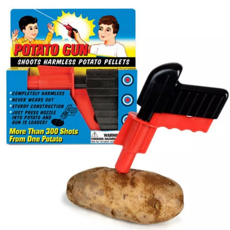 Potato Gun! - Plastic Gun Toy - Potato Provides Organic Bullets!