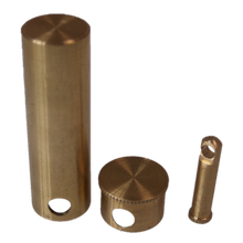 Load image into Gallery viewer, Pro Bill Tube (Brass) by Premium Magic - A Spectator's Bill Vanishes and Reappears in Tube!
