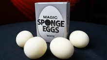 Load image into Gallery viewer, Magic Sponge Eggs - White 4pk by Murphy's Magic - Great Beginner's Magic Trick
