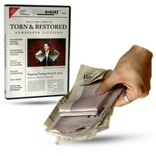 Load image into Gallery viewer, Torn and Restored Newspaper Illusion Course - DVD!
