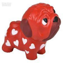 Load image into Gallery viewer, 3&quot; Valentines Squish Pug - Stress Relief Toy
