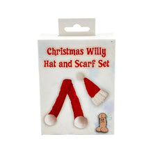 Load image into Gallery viewer, Christmas Willy Hat and Scarf Set For Your Peter! - Great Gag Gift - Stocking Stuffer
