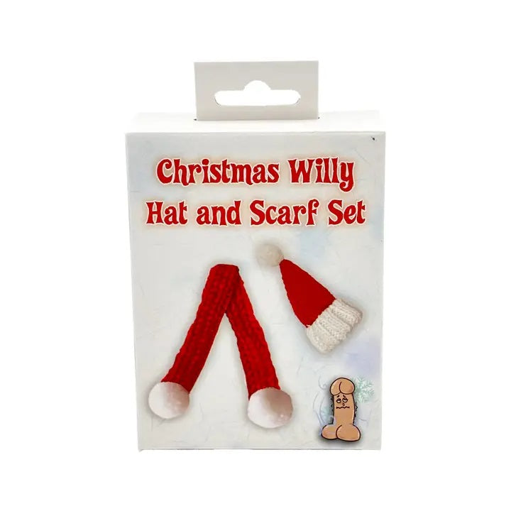 Christmas Willy Hat and Scarf Set For Your Peter! - Great Gag Gift - Stocking Stuffer