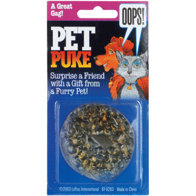 Pet Puke - Jokes, Gags and Pranks - New Meaning To Sick As A Dog! - Realistic