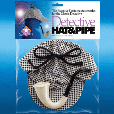 Detective Hat and Pipe - Accessories for the Classic Detective - Hat & Pipe Set