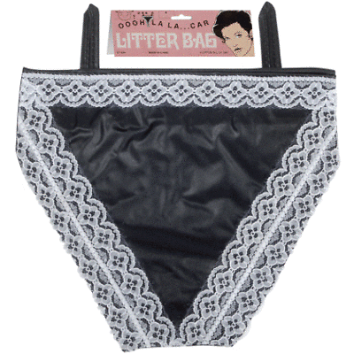 Sexy Pantie Car Litter Bag or Pantie Gift Bag - Raise Eyebrows With These! - Includes 2 Bags