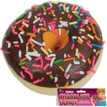 Load image into Gallery viewer, Fake Chocolate Donut - Deluxe Rubber Chocolate Donut - Looks Good Enough To Eat!
