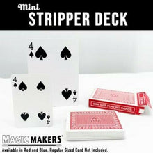 Load image into Gallery viewer, Mini Card Decks:  Svengali Deck and Stripper Deck - Available in Red or Blue!
