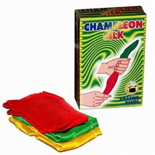 Chameleon Silk - A Silk Changes Color Three Times! - Great Pocket Magic Trick