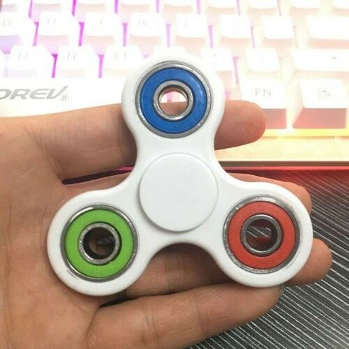 Fidget Hand Spinner Tri-Color Focus Desk Toy /EDC /ADHD/ Autism /KIDS and ADULTS