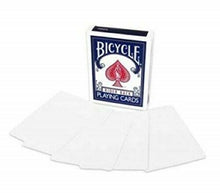 Load image into Gallery viewer, Blank Face Blank Backed Bicycle Playing Cards - Make Your Own Card Tricks
