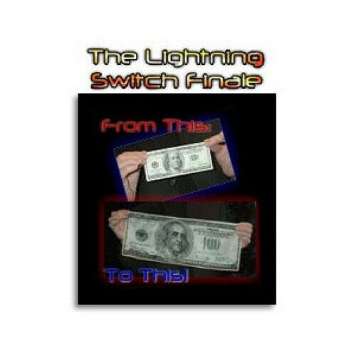 Lightning Switch Finale - Easy to Do! - End Your Paper Money Routines in Style