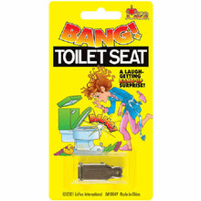 Load image into Gallery viewer, Bang Toilet Seat - When the Toilet Seat is Raised... A &quot;BANG&quot; Sounds Out!
