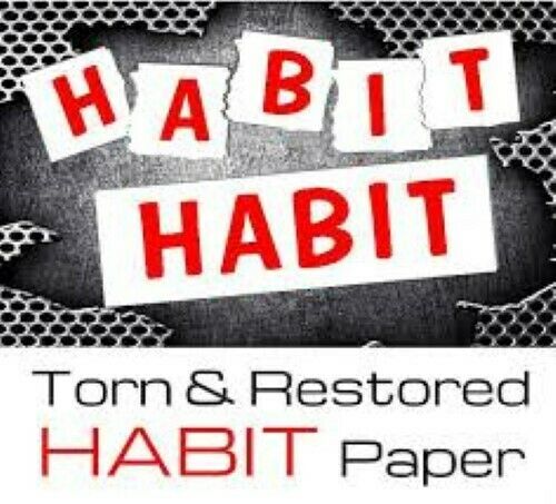 Habit Paper Tear - Torn and Restored Paper Tear With A Theme - Easy To Do!