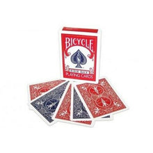 Load image into Gallery viewer, Red/Blue Double Backed Gaffed Deck Bicycle Playing Cards - Make Card Tricks!
