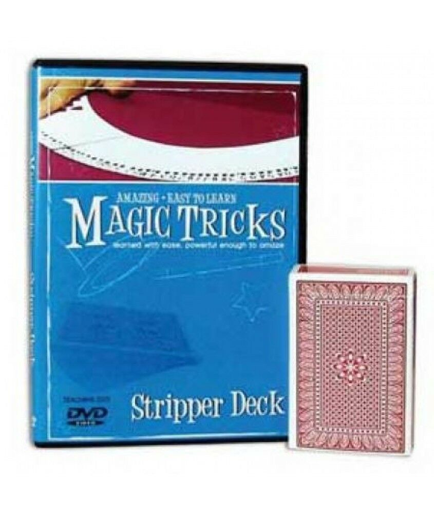 Amazing Easy to Learn Magic Tricks:  Stripper Deck - Magic Deck and DVD Combo!