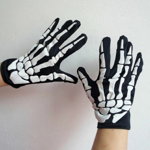 Skeleton Gloves - Use It For Dress Up - Halloween - Cosplay - Motorcycle, etc.!