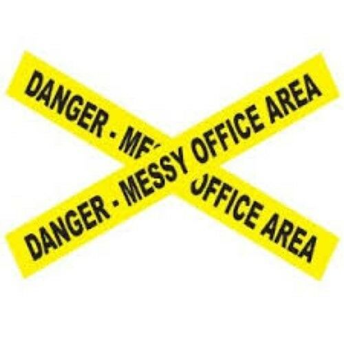 Danger - Messy Office Area Barricade Tape - Gags,Pranks- Halloween - 15 Feet!