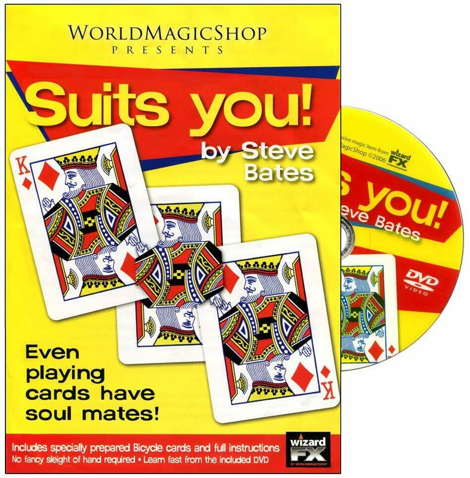 Suits You! - A Great Card Packet Effect! - Cards Magically Follow The Leader!