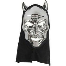 Load image into Gallery viewer, Silver Devil Mask - Use It For Dress Up - Halloween - Cosplay! - Devil Mask
