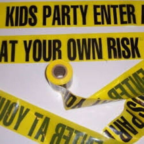 Kids Party Enter At Your Own Risk Barricade Tape - 15 Feet!