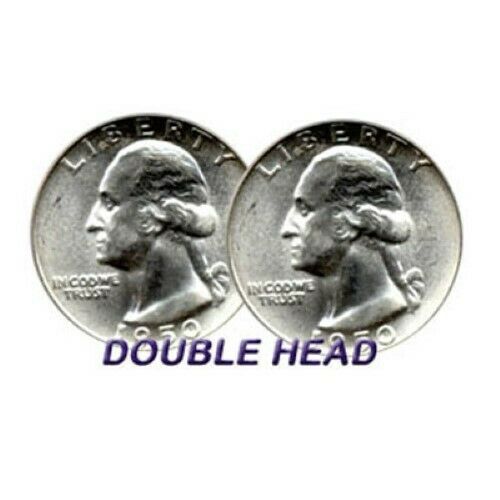 Double Sided Quarter - You Can't Lose! - Heads or Tails on Both Sides - Win Coin Tosses!