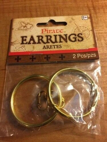 Pirate Earrings - Use For Cosplay, Dress-Up, Halloween, or Theater!
